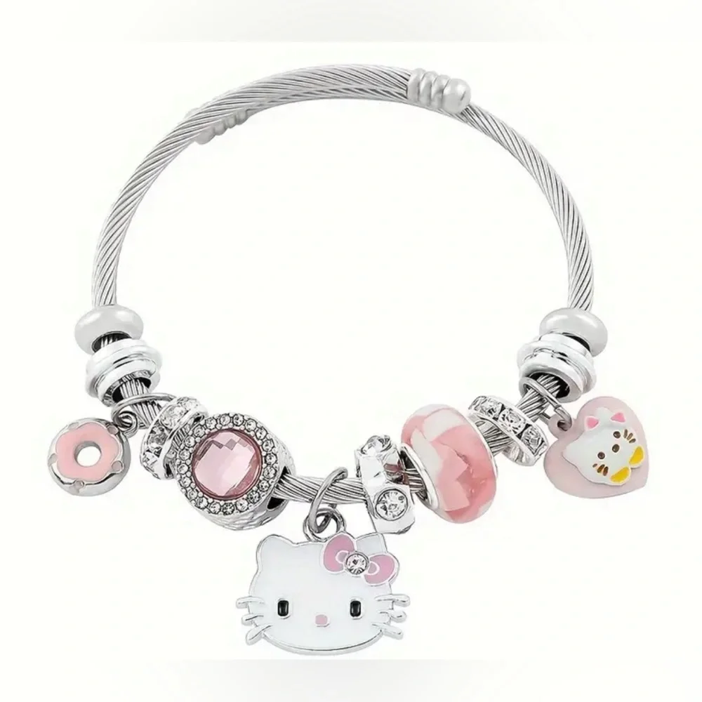 Hello Kitty Adjustable Charm Bracelet